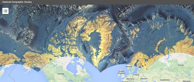 Arctic ocean floor