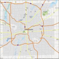 Indianapolis Map Indiana