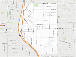 Indianapolis Fountain Square Map