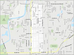 Indianapolis Meridian-Kessler Map