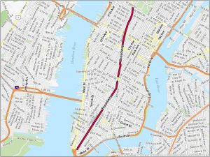 New York City Broadway Map