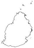 Mauritius Blank Map