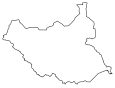 South Sudan Blank Map