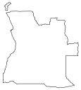 Angola Blank Map